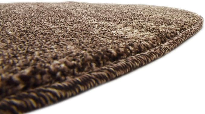 Unique Loom Del Mar Collection Area Rug - Lucille (6' 1" Round, Brown/ Ivory)