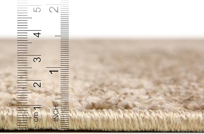 Unique Loom Del Mar Collection Area Rug - Lucille (4' 1" x 6' 1" Rectangle, Bone Beige)