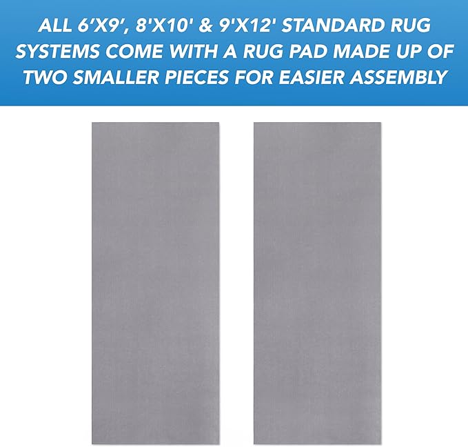 Arkwright 9' x 12' Non Slip Area Rug Pads with Max Grip Tech - Low Profile, Multi-Layered Carpet Under Padding for Indoor Hardwood Floors & Outdoor