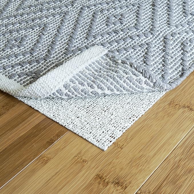 RUGPADUSA - Nature's Grip - 4'x8' - 1/16" Thick - Rubber and Jute - Eco-Friendly Non-Slip Rug Pad - Safe for Your Floors and Your Family, Many Custom Sizes