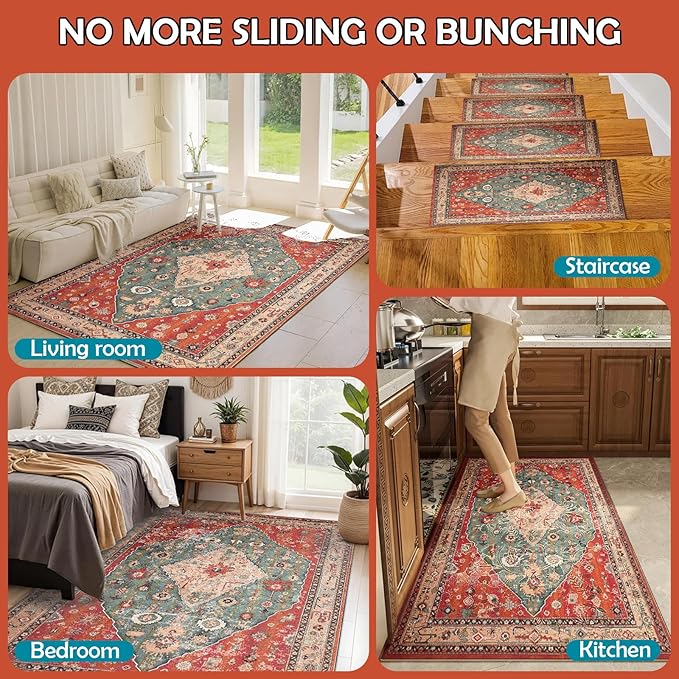 Waterproof Rug Pad, 2x8 ft Under Area Rug Carpet Pad, Non Slip Rug Pads for All Floors and Hardwood Floors Finishes, Keep Carpets in Place Soft and Prevent Rug from Wrinkling or Buckling