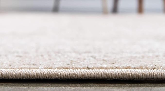 Unique Loom Del Mar Collection Area Rug - Lucille (7' 1" x 10' Rectangle, Bone Beige)