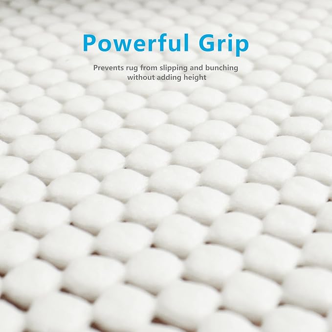 Non Slip Area Rug Pads Non Skid Rug Gripper 3x5 Feet Extra Thick Pad Anti-Slip Carpet Rug Mats for Hardwood Surface Floors, Keep Rugs Safe and in Place (3 x 5 Ft)