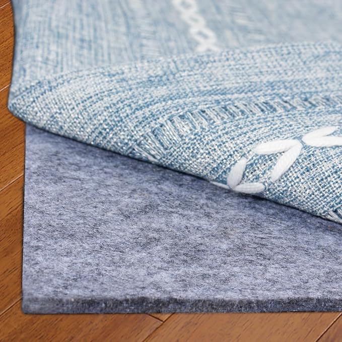 Extra Large Area Rug Cushioned Pad, 3x5 Ft Thick Felt Pad for Hardwood Floors, Keeps Rug in Place Soft