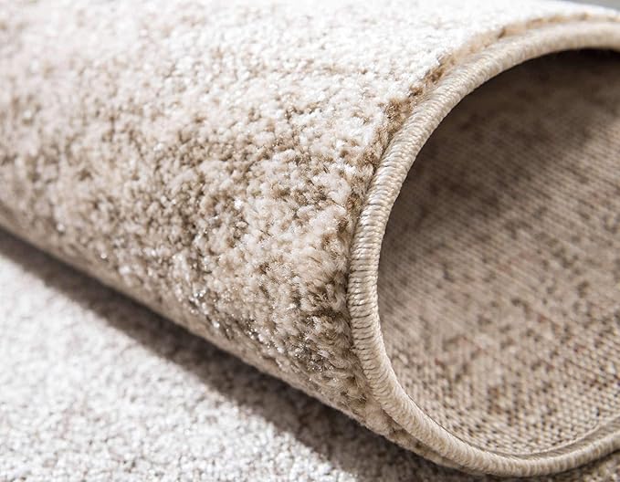 Unique Loom Del Mar Collection Area Rug - Lucille (7' 10" Round, Bone Beige)