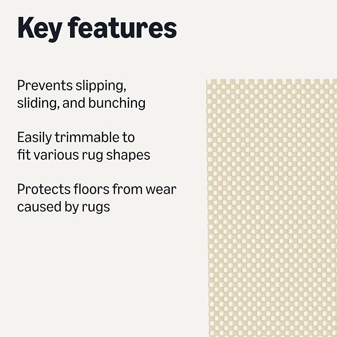 Amazon Basics Non-Slip Rug Pad, 8x10