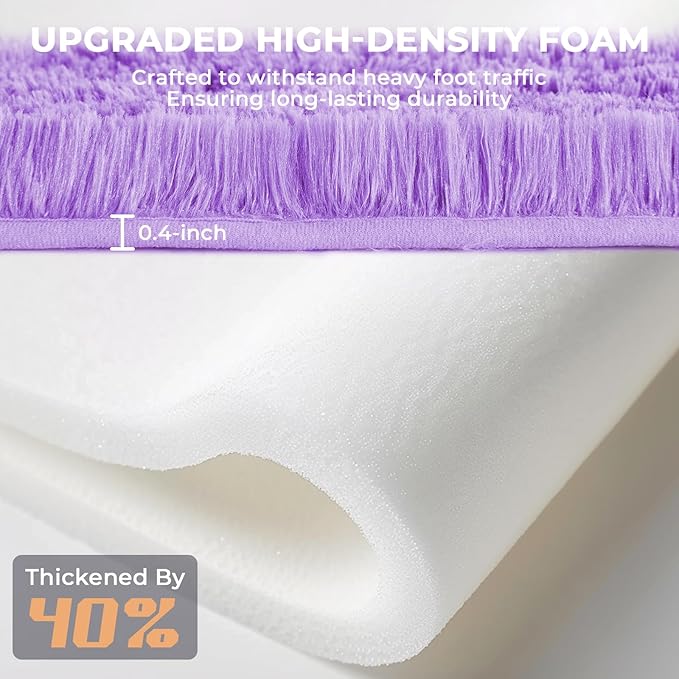 OPPODREAM 6x9 Light Purple Rugs for Bedroom, Ultra-Soft Fluffy Area Rugs for Living Room, 6 x 9 Shag Carpet for Nursery, Kids, Girl, Boy, Baby, Plush, Fuzzy, Shaggy, Cute Home Decor