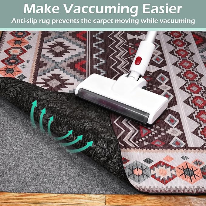 100% Waterproof Rug Pad, 3x5 Foot Non-Slip Rug Pad, 1/8 Inch Non-Slip Carpet,Suitable for Hardwood Floor Felt MATS and All Floors, Protecting The Floor and Keeping The Carpet Soft and Safe