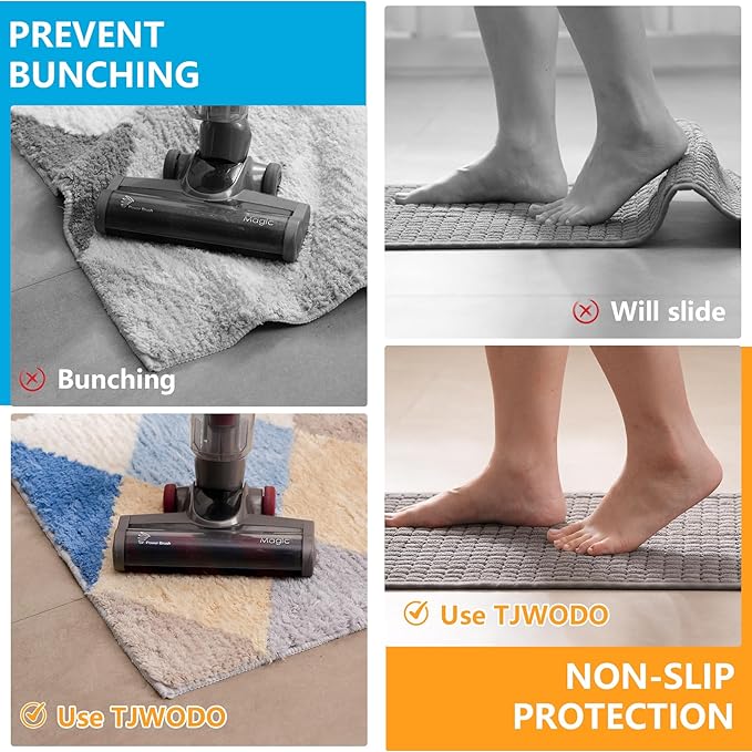 2X8 FT Non-Slip Rug Pad Gripper for Hardwood Floors, Tile & Carpet – Anti-Slip Rug Pads to Keep Area Rugs Secure and in Place, Protects Floors, Prevents Slipping and Sliding