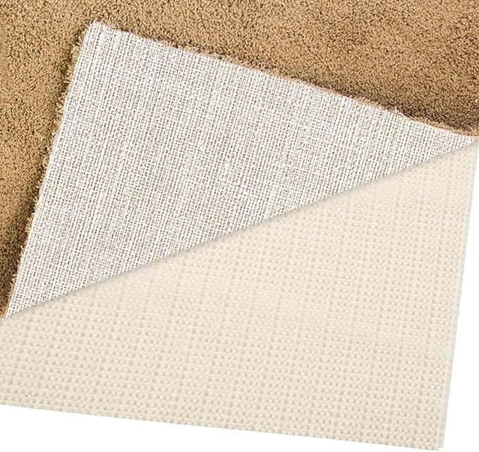 8 x10 Ft Non Slip Rug Pad Gripper for Hardwood Floors White Carpet Padding 8x10 Rug Pad Non Slip for Hardwood Rug Mats for Under Rugs 8x10 Anti Slip Rug Padding, Provide Protection and Cushion