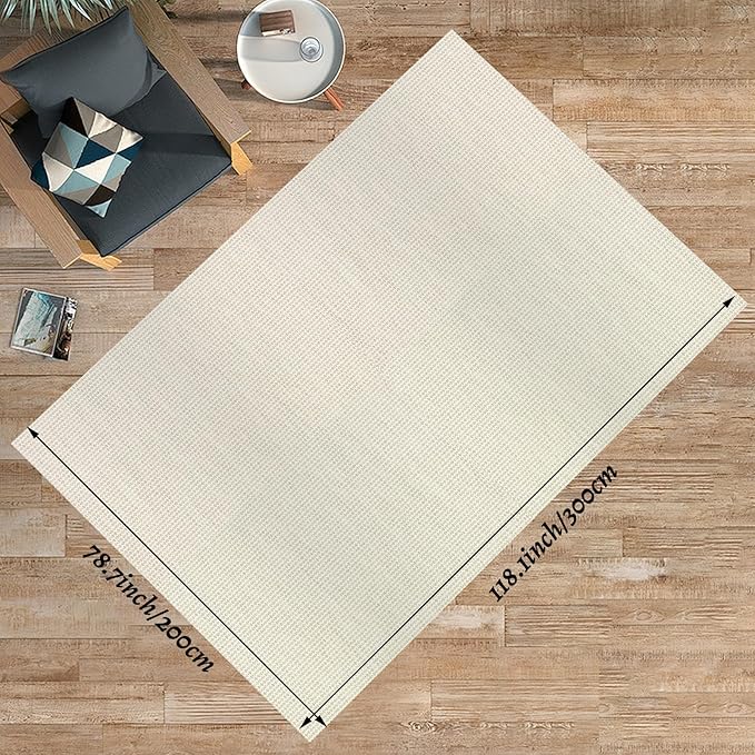 8 x10 Ft Non Slip Rug Pad Gripper for Hardwood Floors White Carpet Padding 8x10 Rug Pad Non Slip for Hardwood Rug Mats for Under Rugs 8x10 Anti Slip Rug Padding, Provide Protection and Cushion
