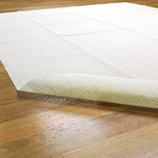 Superior Area Rug Pad, Non-Slip, Non-Skid, Floor Protector, Table Runner, Hardwood And Tile Floors Padding, Washable, Place Mats, Gripper Mat, Slide Stoppers, Rubber Rug Grip, 9' x 12', Cream