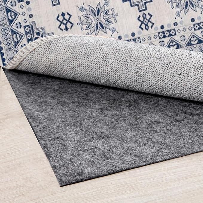 Waterproof Rug Pad, 3x5 Ft Extra Large Area Rug Non-Slip Carpet Pad, Non-Slip Felt Rug Pads for All Floors, Felt Pad for Under Area Rugs Hardwood Floors, Keeps Carpets in Place Soft and Safe