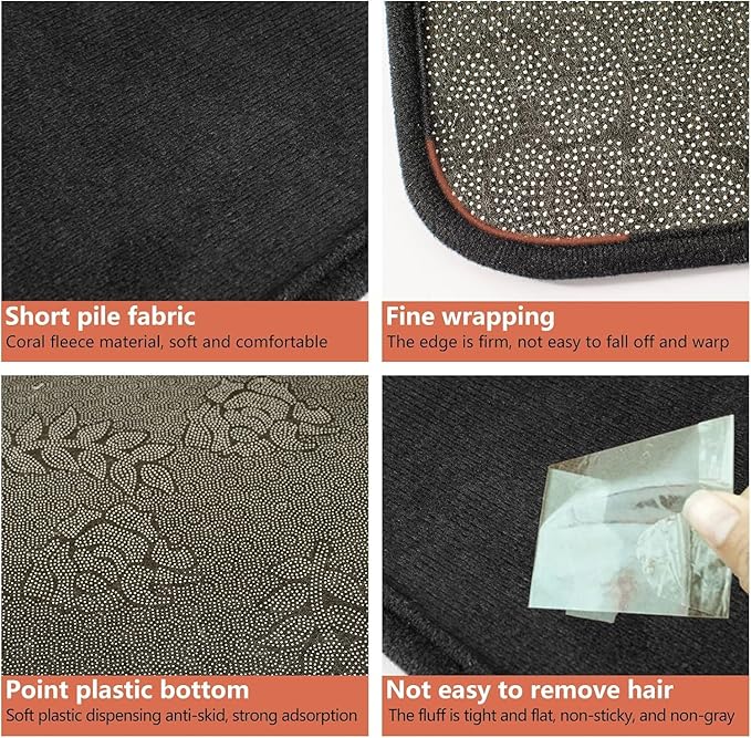 5.2Ft x 6.5Ft Drum Mat Drum Carpet Tightly Woven Fabric Drum Rug with Non-Slip Grip Bottom Roll of 35 Square Feet, Black