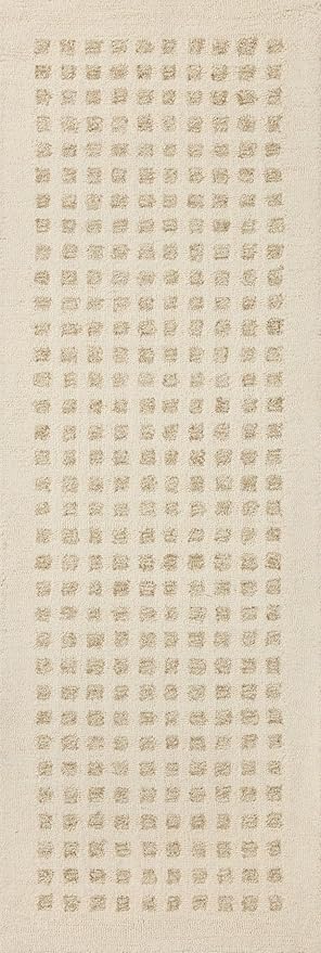Loloi Chris Loves Julia Polly 3'-6" x 5'-6" Accent Rug in Ivory/Natural - Large Neutral Area Rug, Unique Patterned Rug for Living Room, Bedroom, Dining Area, Home Office