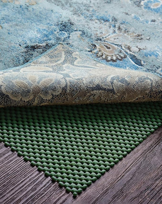 Veken 4x6 Ft Rug Pad Gripper for Hardwood Floors, Non Slip Dark Green Rug Pads for Area Bedroom Rugs, Thick Rug Grippers for Tile Floors, Under Carpet Anti Skid Mat, Keep Your Rugs Safe and in Place