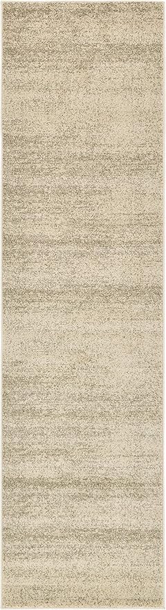 Unique Loom Del Mar Collection Area Rug - Lucille (2' 7" x 10' Runner, Bone Beige)
