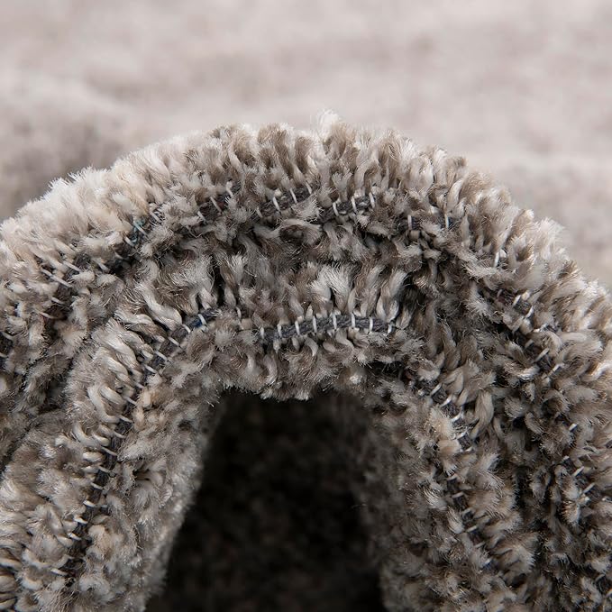 Unique Loom Del Mar Collection Area Rug - Lucille (4' 1" x 6' 1" Rectangle, Gray/ Ivory)