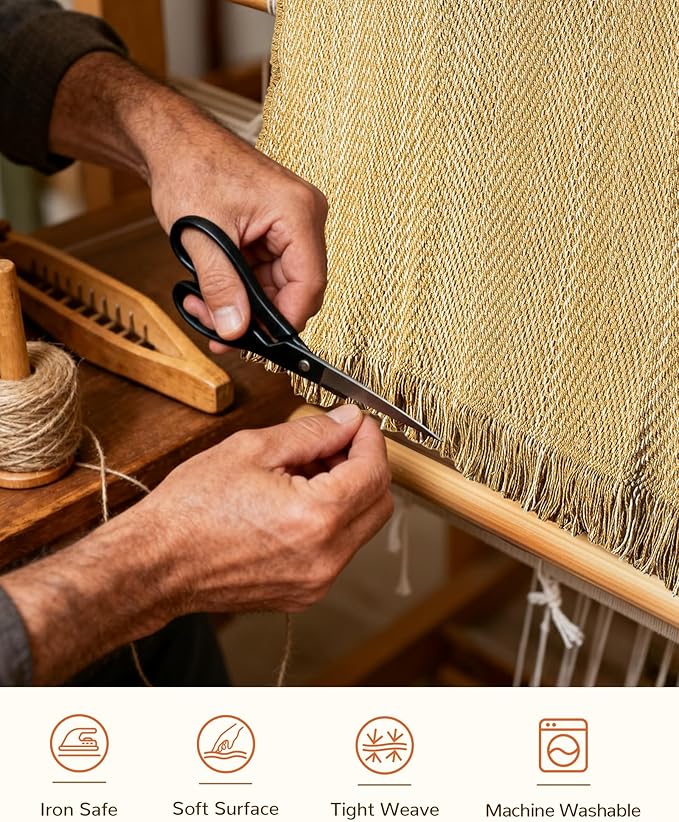 BESTSWEETIE 4x6 Washable Rug Hand-Woven Low Pile Soft Modern Farmhouse Bohemian Decor Reversible Braided Rugs with Tassels Throw Carpet for Living Room Bedroom Entryway Bathroom, Natural Jute