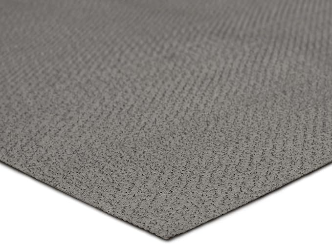 Mohawk Home Low Profile Waterproof Rug Pad Utility Solid Gray 4' X 6' Pet and Kid Proof Rug Pad Perfect for Kitchen, Living Room, Kids Room, Dining Room, Hallway