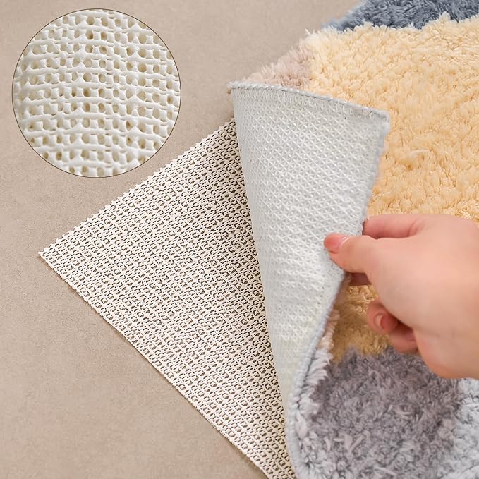 9X12 FT Non-Slip Rug Pad Gripper for Hardwood Floors, Tile, & Carpet – Anti-Slip Rug Pads to Keep Area Rugs Secure and in Place, Protects Floors, Prevents Slipping and Sliding