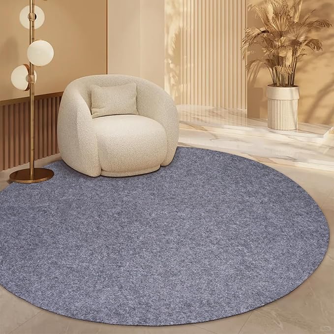 Waterproof Rug Pad Round 1/4Thick Waterproof Non-Slip Rug Pad， Pad for Hardwood Floors， Rug Pads for All Floors and Finishes, Keeps Carpets in Place Soft and Safe（3TF）