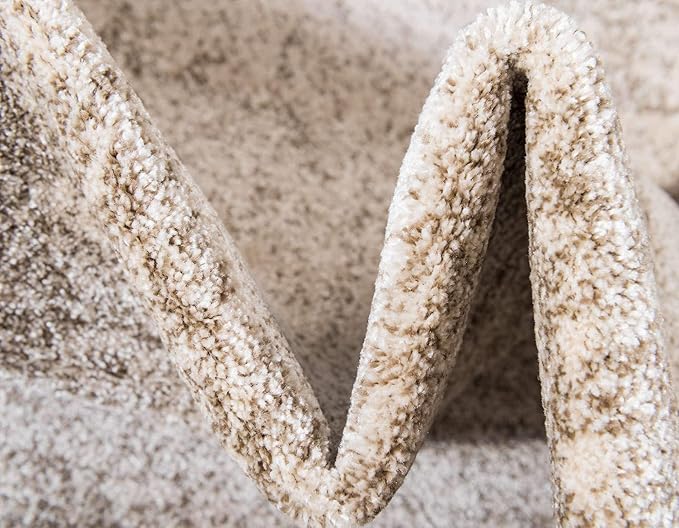 Unique Loom Del Mar Collection Area Rug - Lucille (7' 1" x 10' Rectangle, Bone Beige)