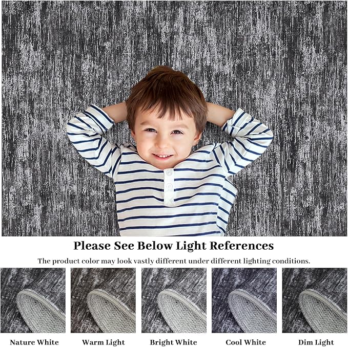 RUGSREAL Hallway Runner Rug 2.5x10 Long Kitchen Runner Rug with Rubber Backing Low Pile Stain Resistant Entryway Carpet Washable Modern Solid Color Mat for Living Room Bedroom, Dark Grey