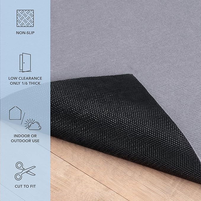 Arkwright 8' x 10' Non Slip Area Rug Pads with Max Grip Tech - Low Profile, Multi-Layered Carpet Under Padding for Indoor Hardwood Floors & Outdoor