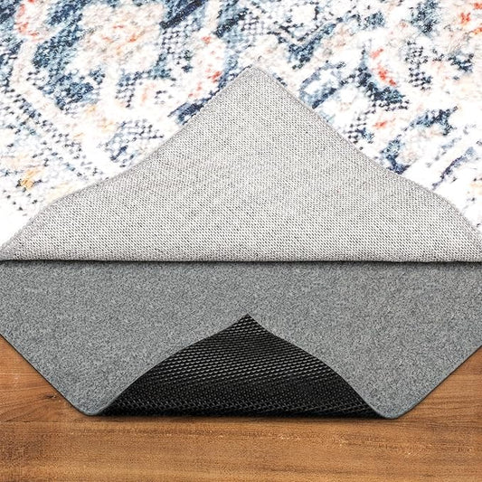 TREETONE Felt and Rubber Backing Rug Pads 1/8” Thick, 2 x 3 Ft Non Slip Carpet Gripper Keep Rugs in Place, Under Area Rug Protective Cushioned Pads, Carpet Padding, Hardwood Floors Protection
