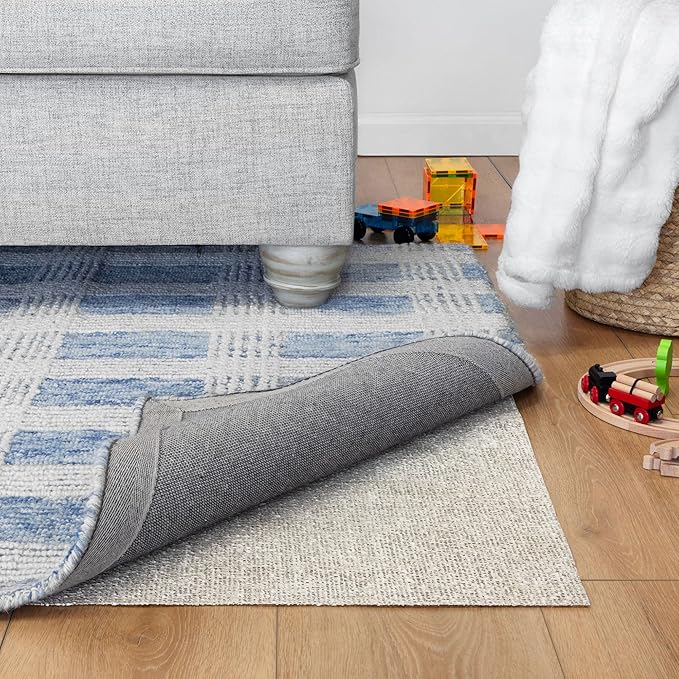 RUGPADUSA - Nature's Grip - 3'x8' - 1/16" Thick - Rubber and Jute - Eco-Friendly Non-Slip Rug Pad - Safe for Your Floors and Your Family, Many Custom Sizes