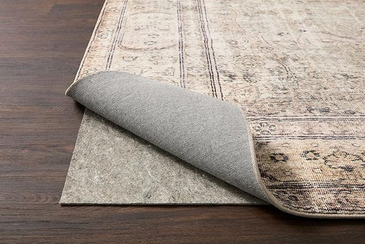 Loloi Loloi- Grip Rug Pad, GTXSS Beige 3'-0" x 5'-0", .01" Thick, Beige, 3/8 inch, Reversible, Soft, Cushion, Low Profile, Hardwood, Carpet, Tile, Vinyl, Linoleum, Multi Surface, Trim to fit, Rug Pad