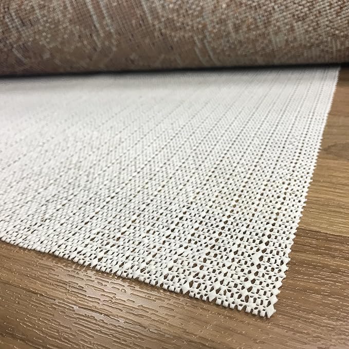 Superior Area Rug Pad, Non-Slip, Non-Skid, Floor Protector, Table Runner, Hardwood And Tile Floors Padding, Washable, Place Mats, Gripper Mat, Slide Stoppers, Rubber Rug Grip, 9' x 12', Cream