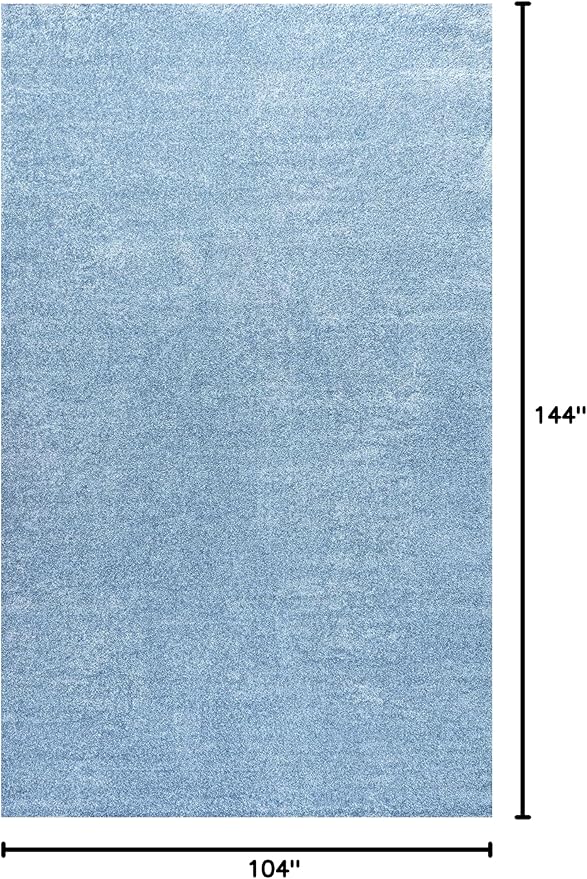 JONATHAN Y Haze Solid Low-Pile Classic Blue Indoor Area Rug 9x12, Coastal,Bohemian,Minimalist,Classic, Easy-Cleaning for Living Room,Bedroom,Kitchen,Pet Friendly,Non-Shedding (SEU100F-9)