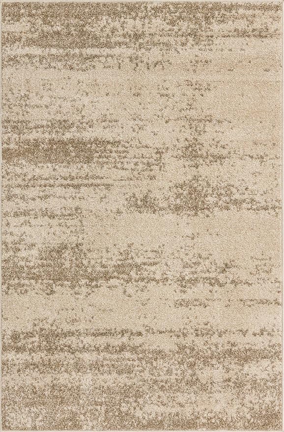 Unique Loom Del Mar Collection Area Rug - Lucille (4' 1" x 6' 1" Rectangle, Bone Beige)