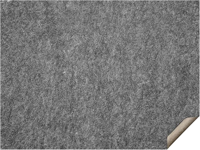 VEVOR Non Slip Rug Pad Gripper, 9' x 12' ft 1/4" Thick Polyester Felt & Latex Backing, Gray 10-11㎡ Area Carpet Padding Rug Cushion for All Floors Runner Hardwood Floors Living Room