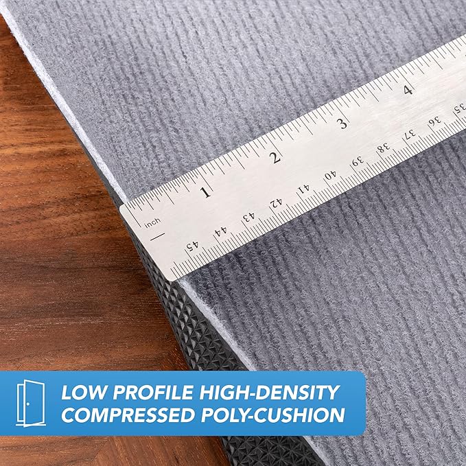 Arkwright 3' x 5' Non Slip Area Rug Pads with Max Grip Tech - Low Profile, Multi-Layered Carpet Under Padding for Indoor Hardwood Floors & Outdoor