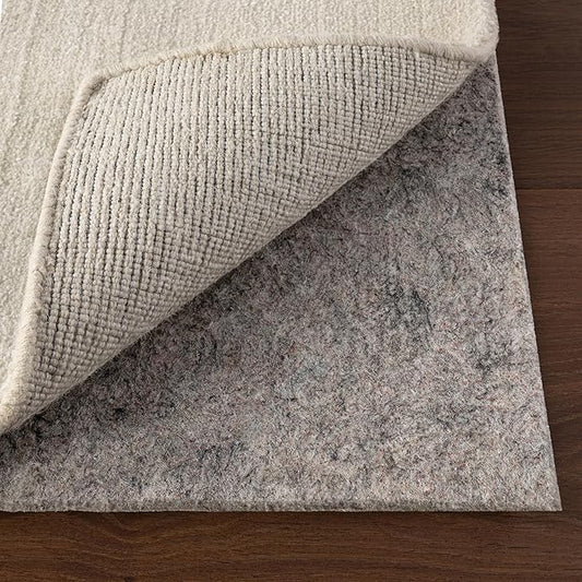 nuLOOM Cooper Oval 6' x 9' Rug Pad for Living Room Bedroom Dining Room Kitchen, Cooper Grey