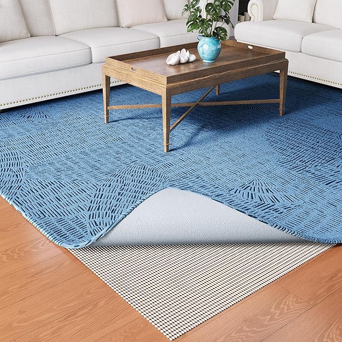 Non-Slip Rug Pad Gripper 2.5x8 Feet, Anti Skid Mat for Kitchen Hallway Runner Rug, Keeps Rugs in Position and Safe, Thick Cushioned Carpet Pad for Hardwood Floors Protection